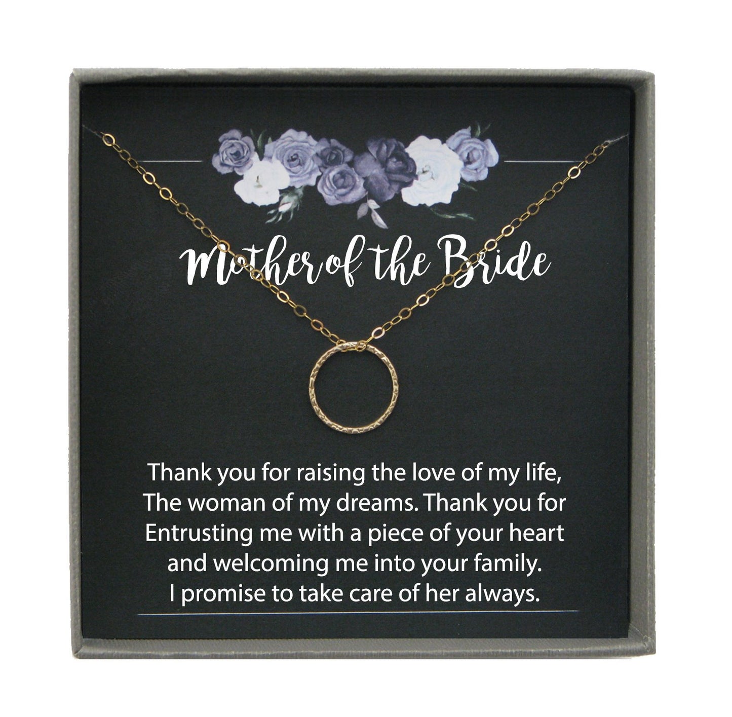 Mother of the Bride Gift from Groom Thank you for Raising the Woman of my Dreams Necklace from Groom to mother of bride Gift from son in law