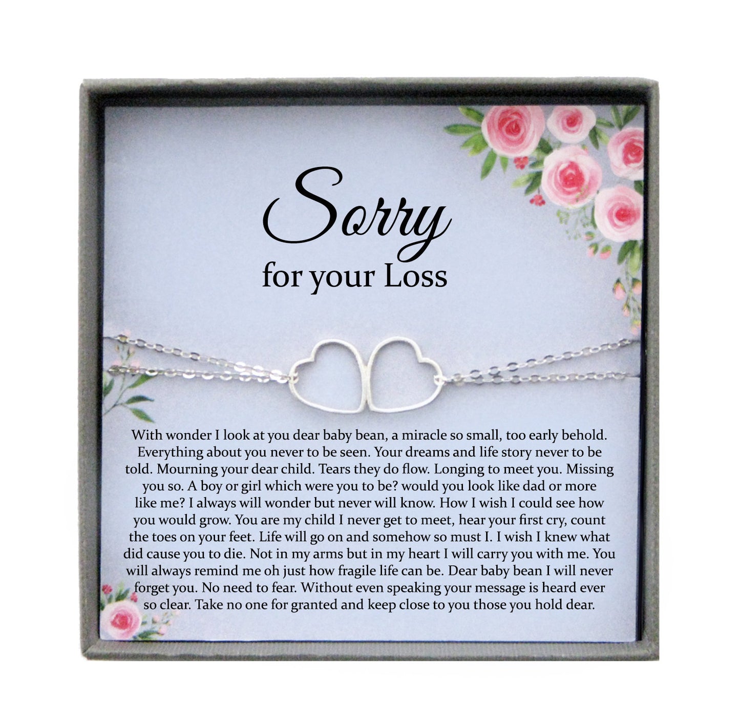 Miscarriage Gift Bracelet: Loss of Baby, Sympathy Gift, Infant Loss Gift, Loss of Child Gift, Pregnancy Loss, Bereavement gift