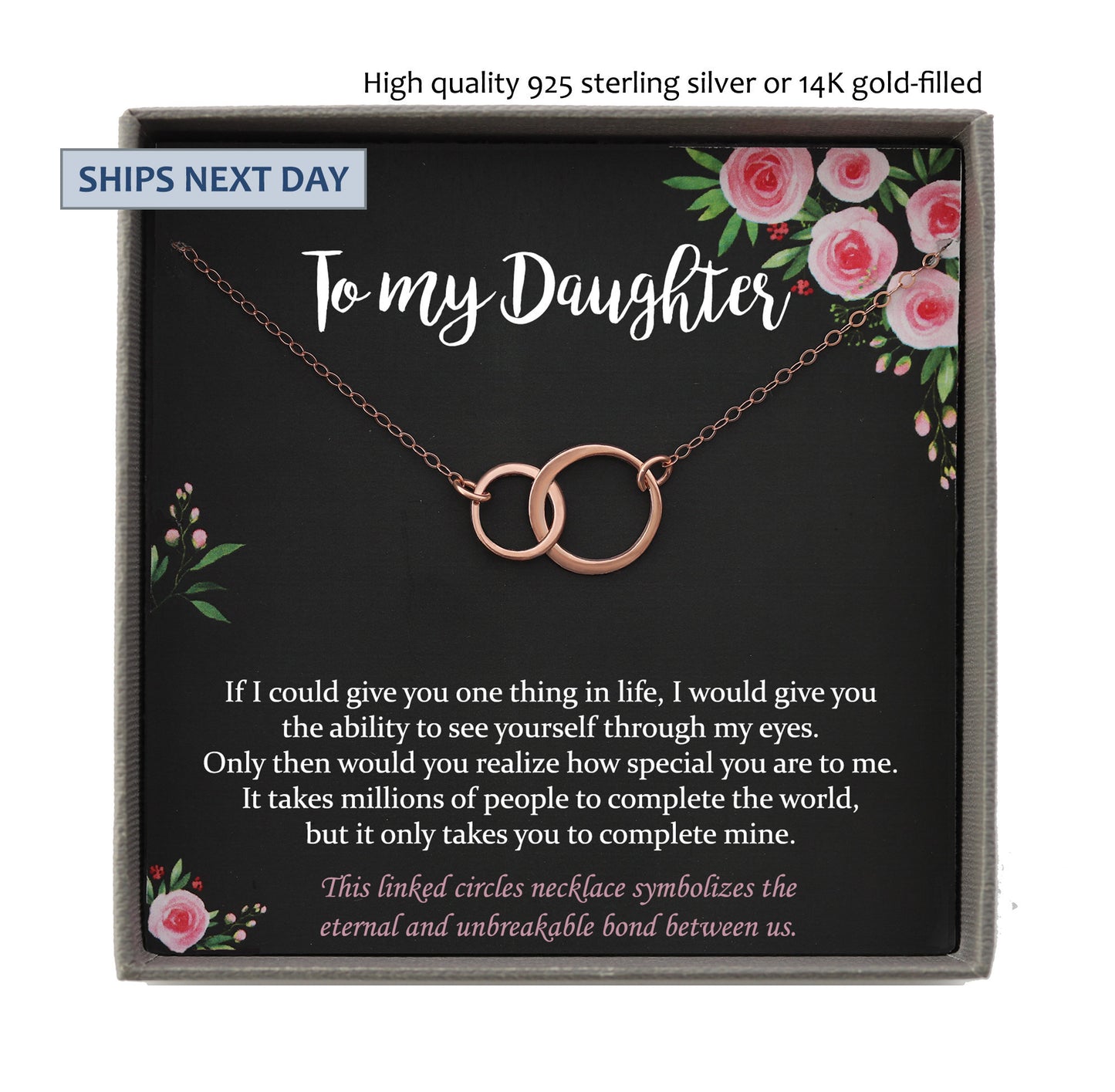 Daughter Gift from Mom to Daughter Necklace for Daughter Gift for Daughter from Mom daughter gift from dad to daughter birthday gift