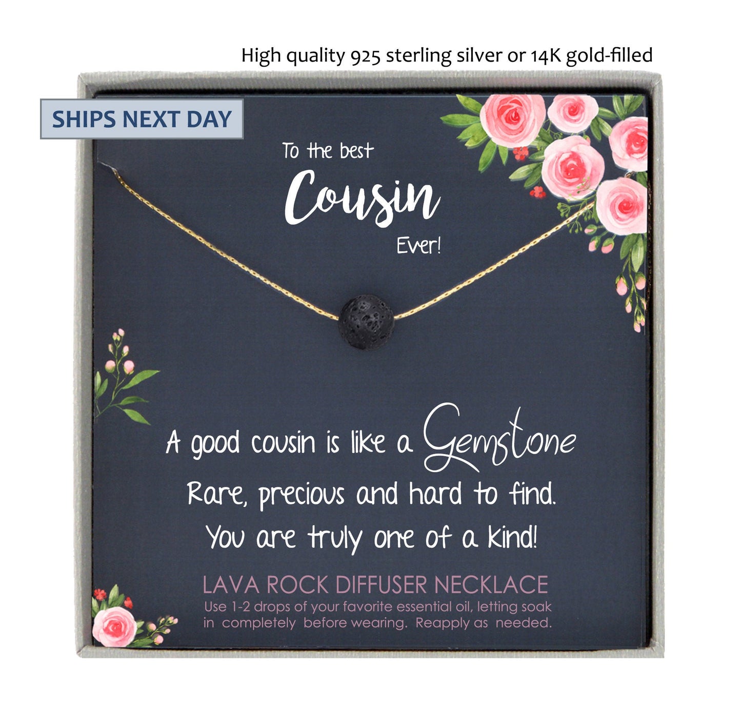 Gift for Cousin Gifts, Cousin Necklace, Cousin wedding gifts for Cousins gift Idea, Cousin Best Friend Cousin Birthday Gift