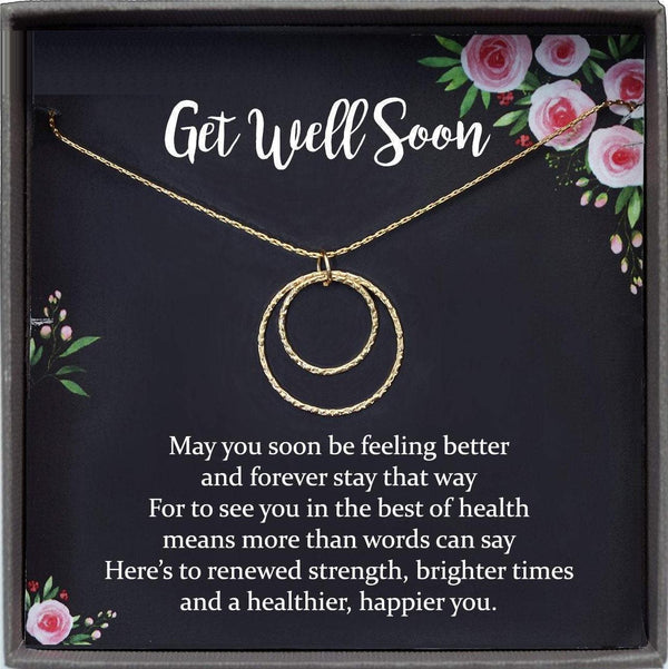 Get Well Gift Necklace, Recovery Gifts for Women, Cancer, Illness, Sick Friend Gift, Surgery Gifts