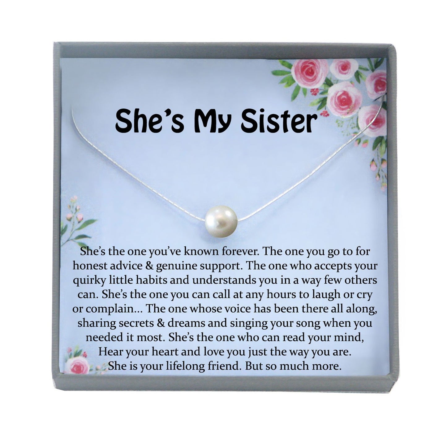 Sister Necklace for Sister Gift Ideas, Sister Birthday Gift, Sisterhood Gift, Big Sister Gift, Sister Jewelry