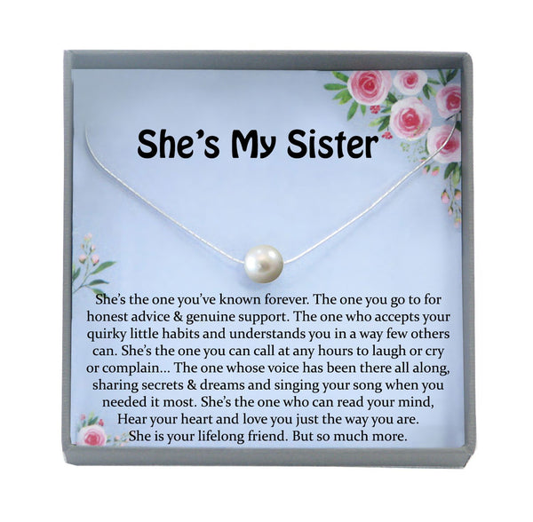Sister Necklace for Sister Gift Ideas, Sister Birthday Gift, Sisterhood Gift, Big Sister Gift, Sister Jewelry