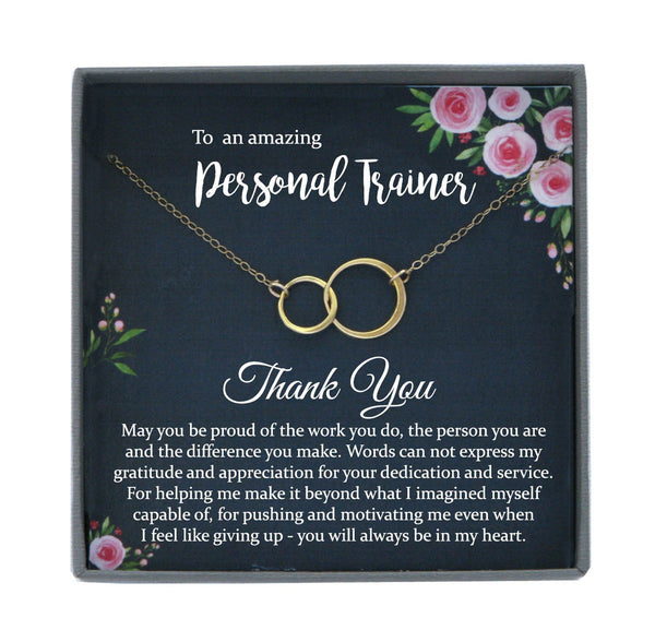 Personal Trainer Gifts, Fitness Coach Gift, Fitness Trainer Gift Necklace