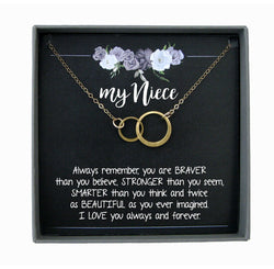 Niece Gift from Aunt, Gift for Niece Necklace, Niece Jewelry, Niece Wedding Gift, Niece Confirmation