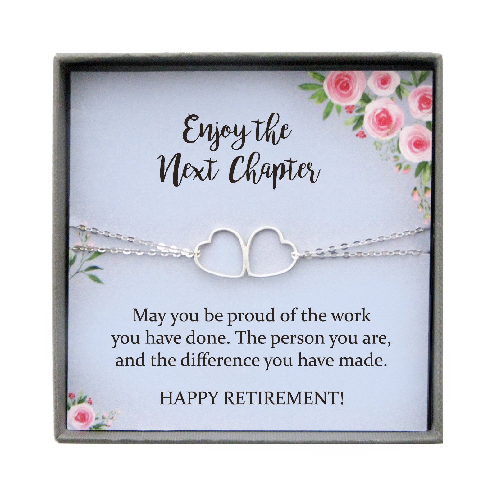 Retirement Gifts for Women Bracelet, Teacher Retirement Gift Retirement Bracelet
