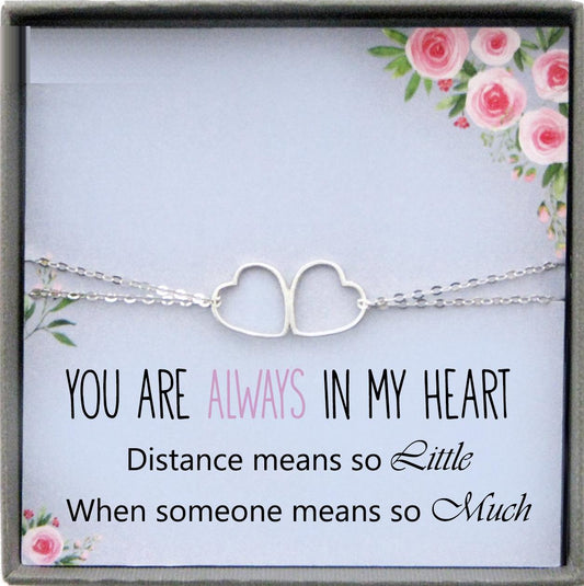 Long Distance Relationship Bracelet Long Distance Love Moving Away Gift family goodbye Best Friend Long Distance Gift Friendship