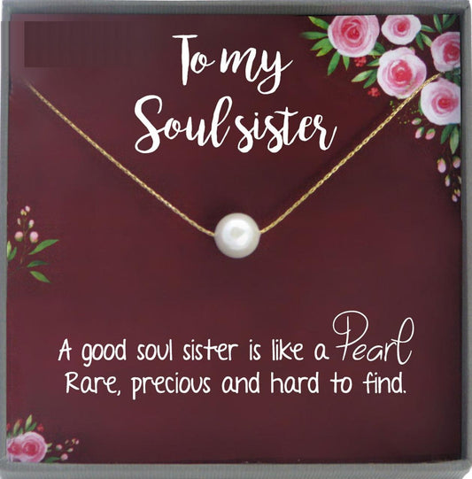 Soul Sister Gift, Best Friend Necklace Soul Sister Necklace Best Friend Gift Christmas Thank You Gift for Friend Best Friend Christmas Gift