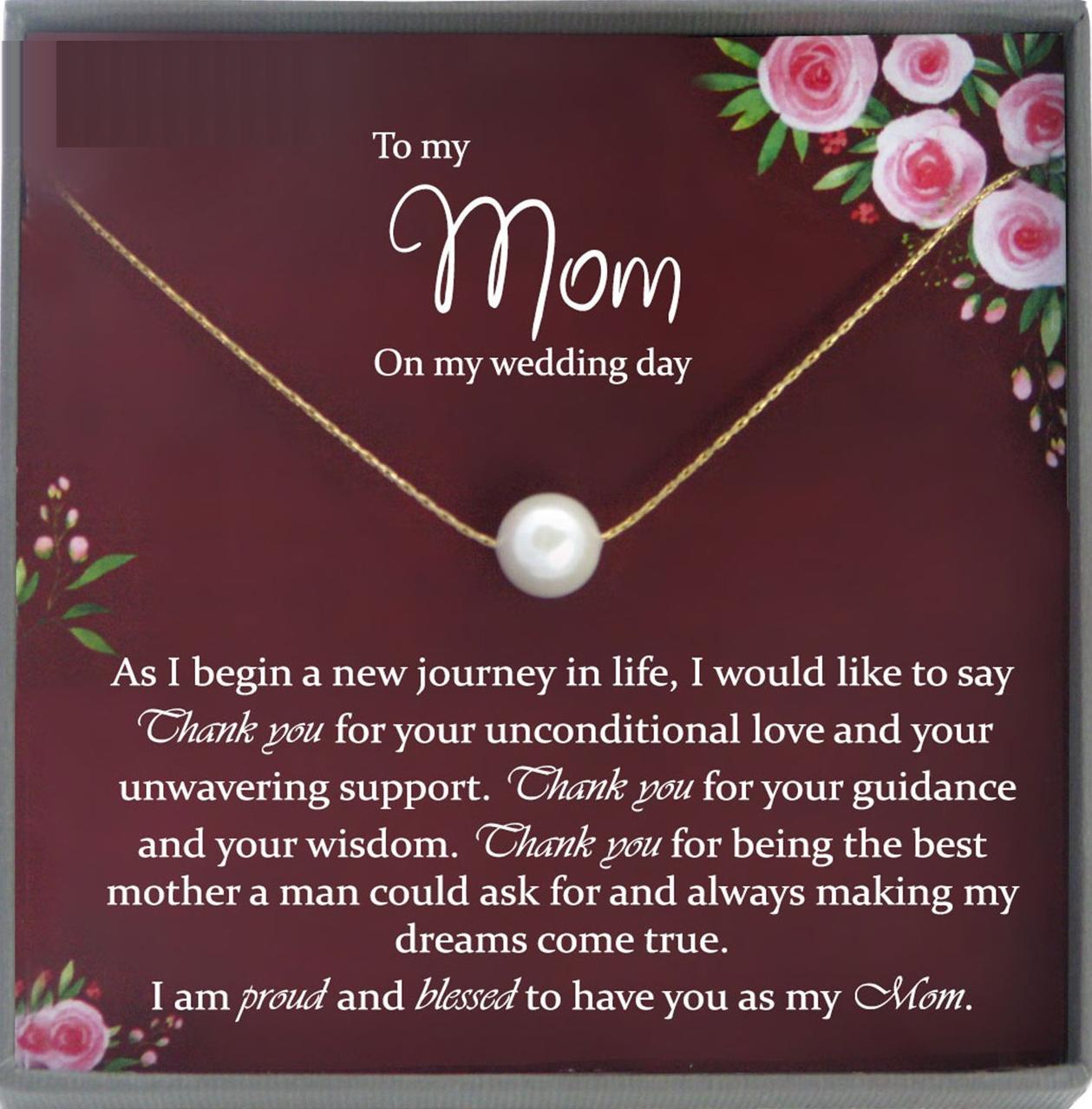 Mother of the Groom Gift from Son to Mom Gift Wedding Gift for Mom, Gift from Groom to Mother, Mom Wedding Gift from Groom to mom