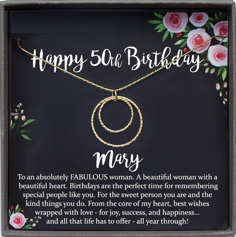 50th Birthday Gift for Women Fifty and Fabulous Gift Ideas