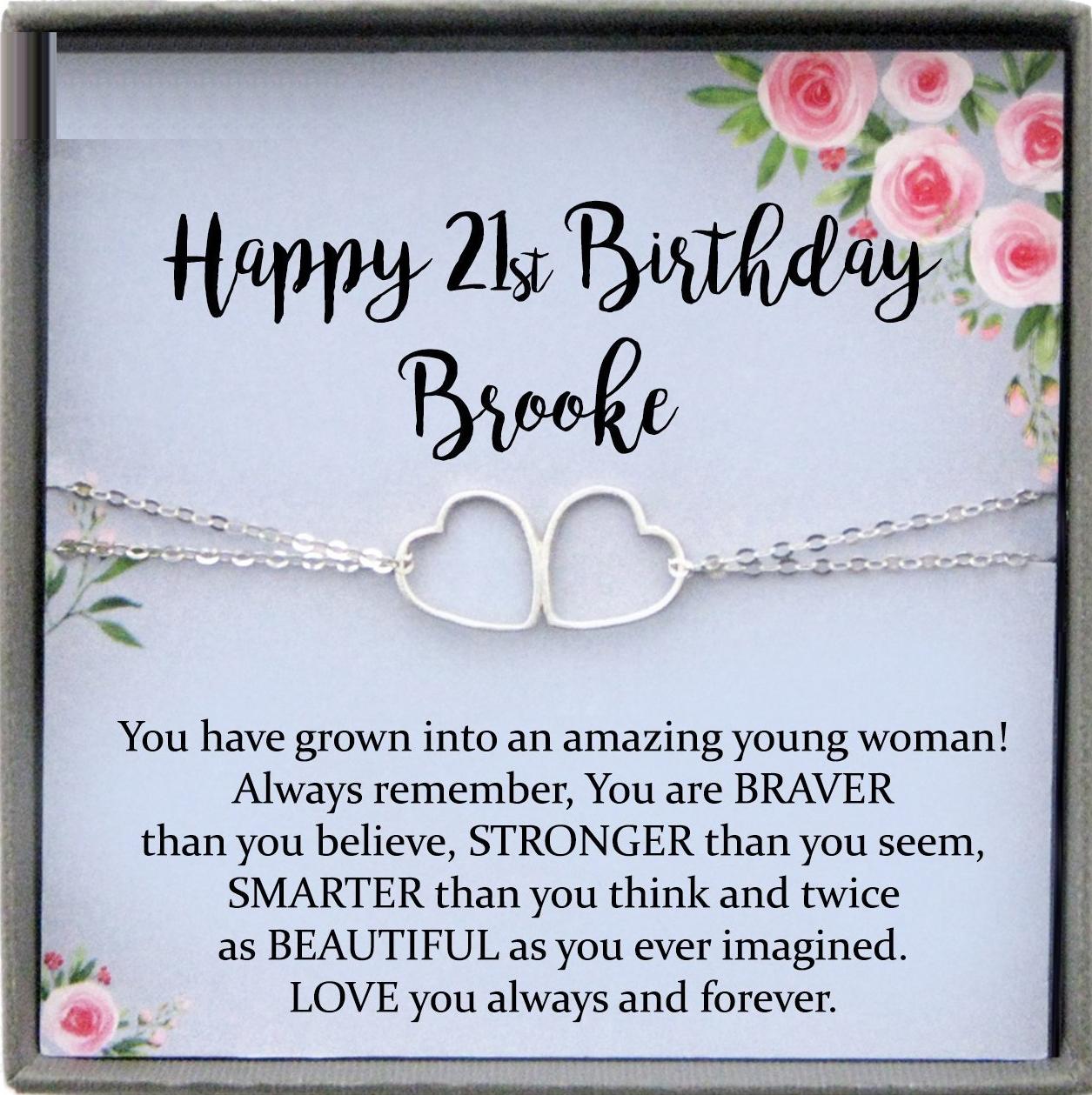 21st birthday gift for her Jewelry, Birthday Gift ideas, gift for 21st birthday girl, twenty first birthday