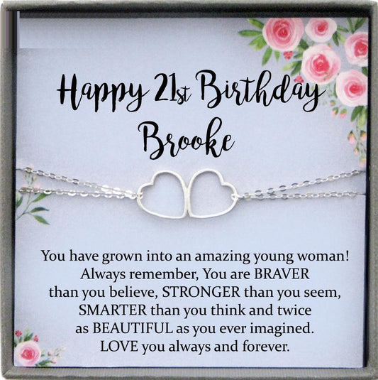 21st birthday gift for her Jewelry, Birthday Gift ideas, gift for 21st birthday girl, twenty first birthday
