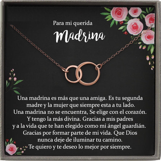 Madrina Gift, Regalo para Madrina Necklace, Collar Regalo para mujer, Spanish Godmother
