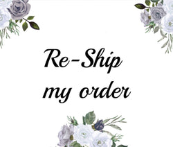 Re-Ship my order fee