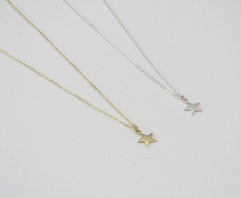 Dainty Star Necklace Gold Star Charm Necklace