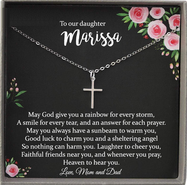 Confirmation Gifts for Girls Personalized Confirmation Gift, Silver Cross Necklace for Girls, Confirmation Necklace