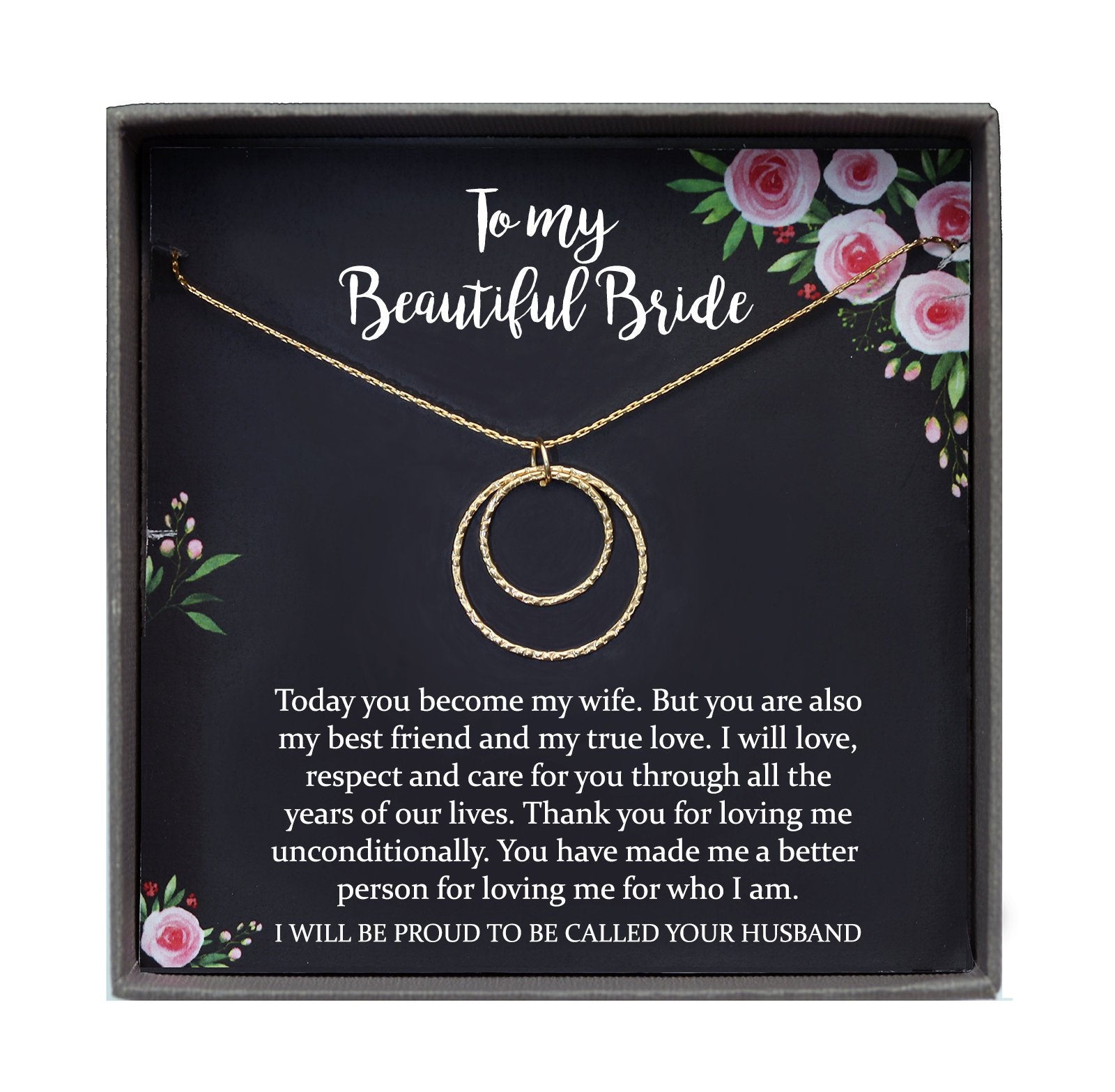 Groom to Bride Gift Wedding Day Gift for Bride from Groom to Bride Card To my Bride Gift from Groom