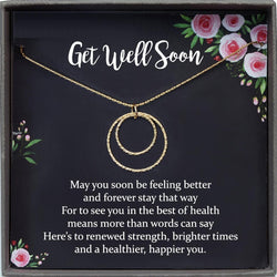 Get Well Gift Necklace, Recovery Gifts for Women, Cancer, Illness