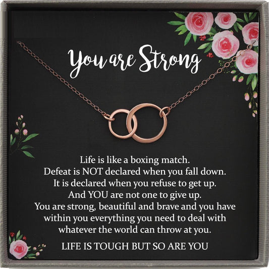Sympathy Gift Necklace: Illness, Cancer, Chemo, Sickness, Encouragement gift, Empathy, Uplifting