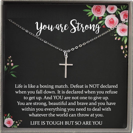 Recovery gifts, Sobriety gift, alcoholics anonymous addiction recovery jewelry, You are Strong Necklace, aa gifts
