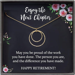Retirement Gifts for Women Necklace, Teacher Retirement Gift Retirement necklace for women Coworker Retirement Gift gifts for nurses
