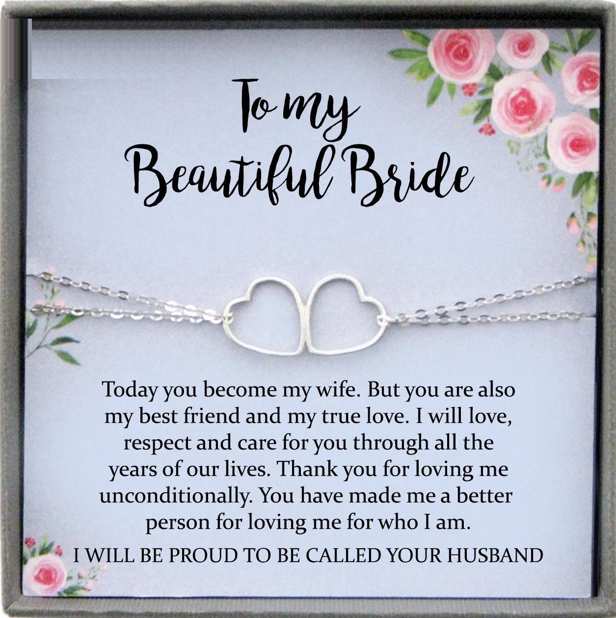 Wedding Day Gift for bride from Groom, To my Beautiful Bride Gift from Groom to Bride Gift Wedding Day