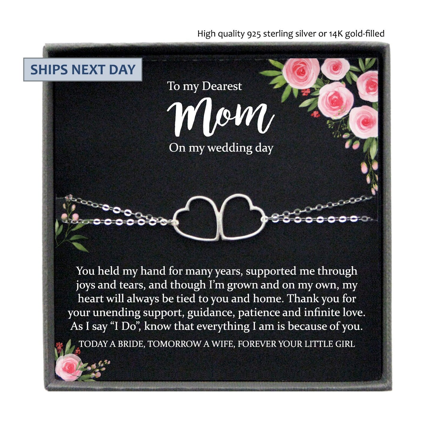 Mother of the Bride Gift from Daughter Mother of the Bride Bracelet from Bride to Mom of Bride Gift To Mom from Bride