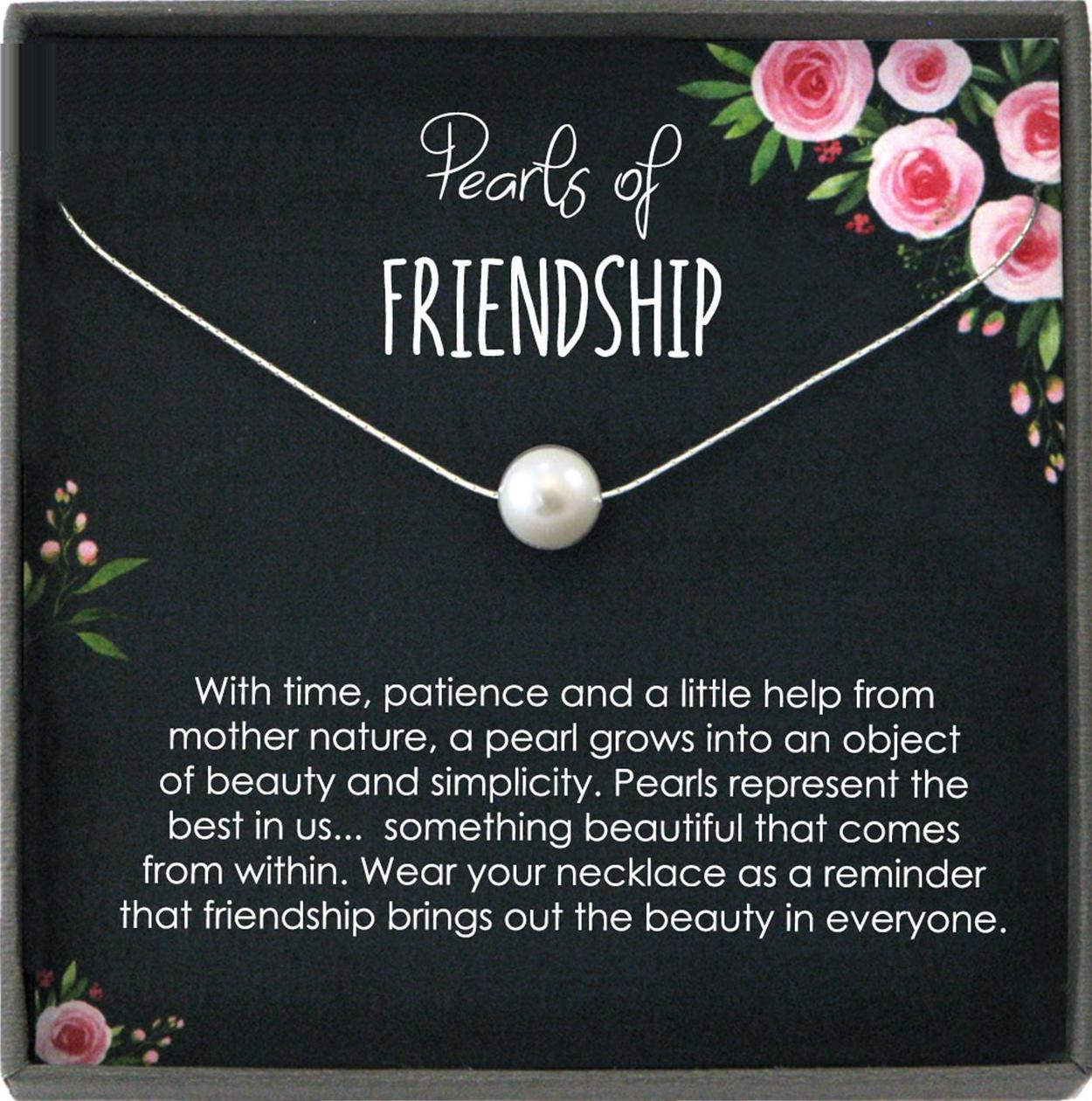 Friendship Necklace, Pearls of Friendship, Best Friend Necklace Gift