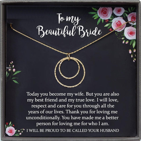 Groom to Bride Gift Wedding Day Gift for Bride from Groom to Bride Card To my Bride Gift from Groom