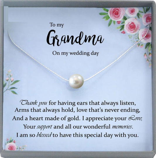 Grandmother of the Groom Gift Necklace
