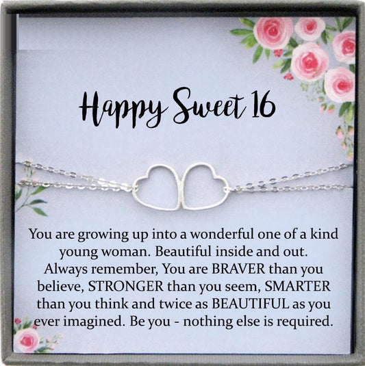 Sweet 16 gift, 16th birthday gift girl bracelet, sweet 16 bracelet, gift for 16 year old girl, Sweet sixteen jewelry