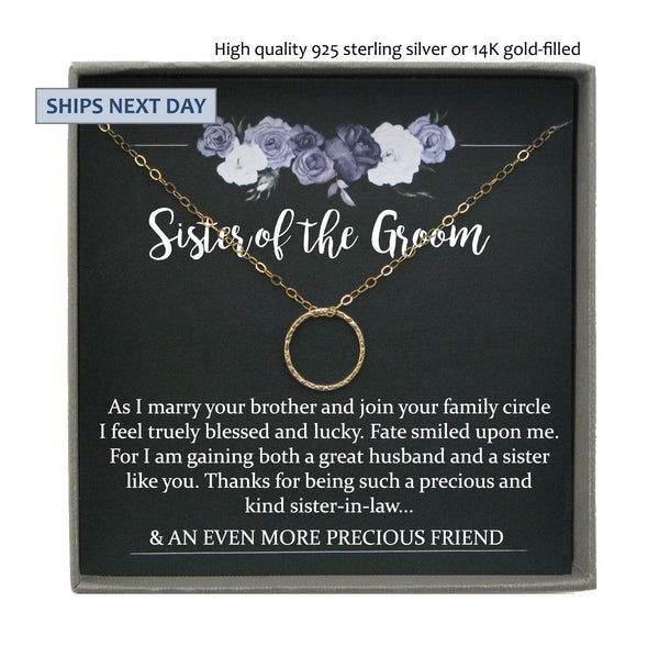 Brother Necklace Brother Wedding Gift Brother Of The Bride Gift From Bride  Sister To Brother Doristino