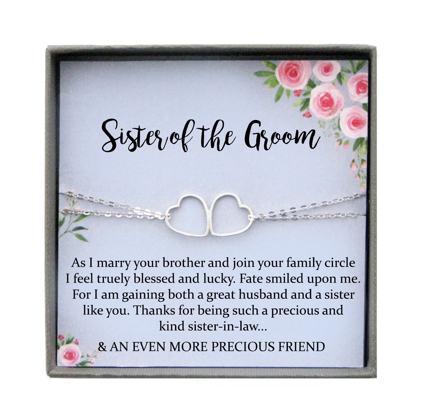 Sister of the Groom Bracelet Sister of the Groom Gift from Bride to Sister of Groom Gift To Sister in law from Bride