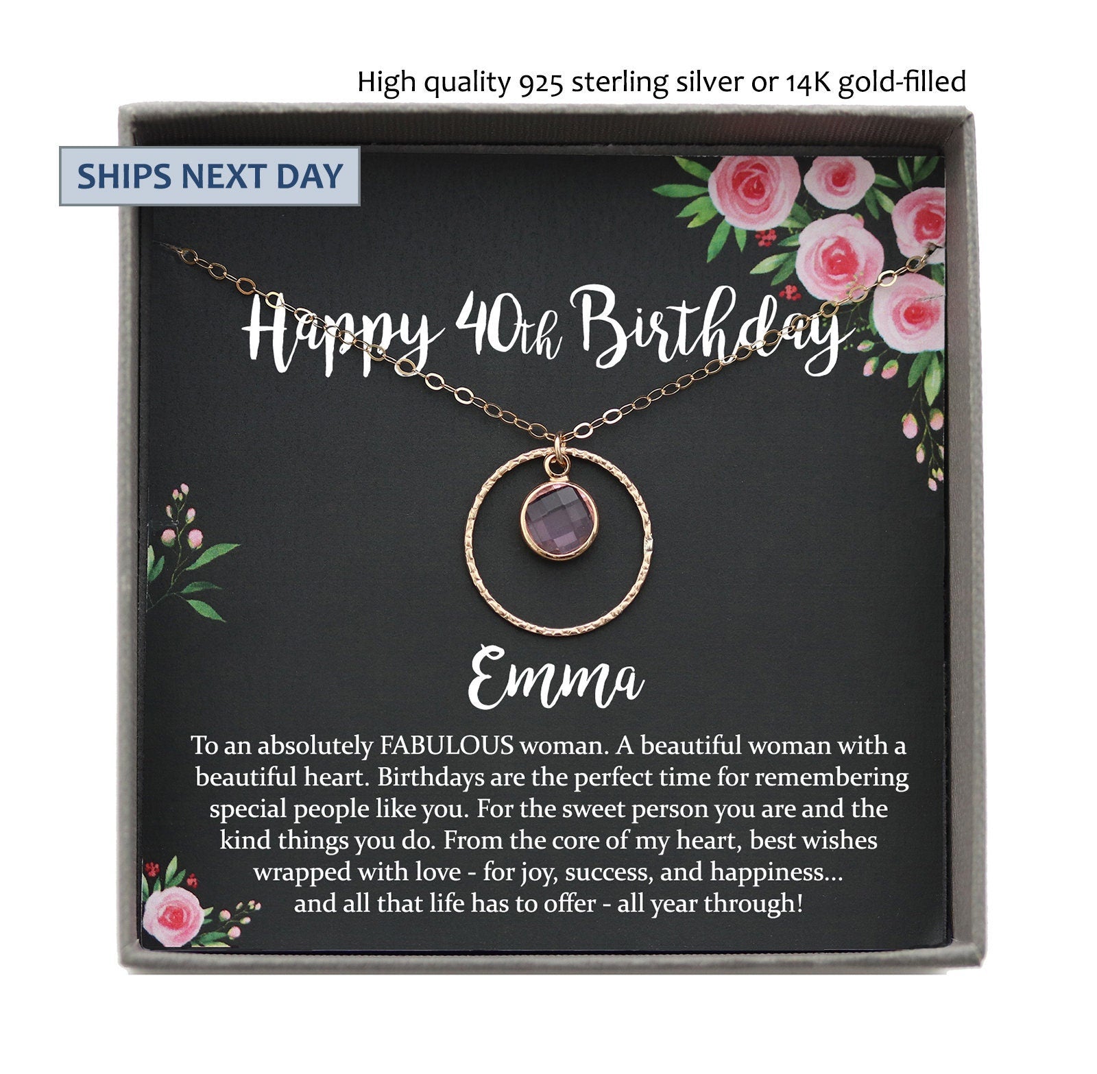 Personalized 40th birthday gifts for women gift Ideas gift for 40 year old woman, 40 and fabulous