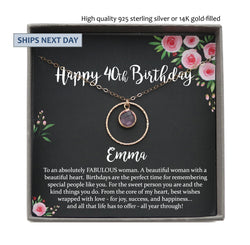 Personalized 40th birthday gifts for women gift Ideas gift for 40 year old woman, 40 and fabulous