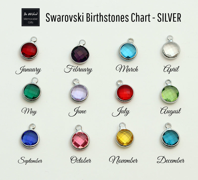 Buy 2 Stone Simulated Birthstone Heart Necklace (16