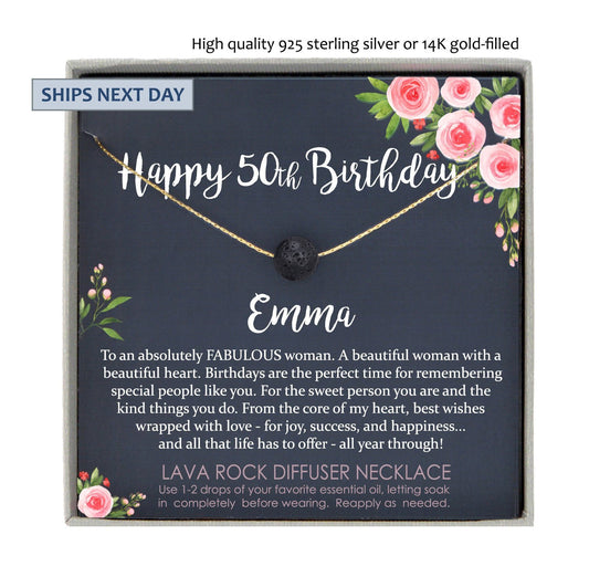 50th Birthday Gift for Women Fifty and Fabulous Gift Ideas