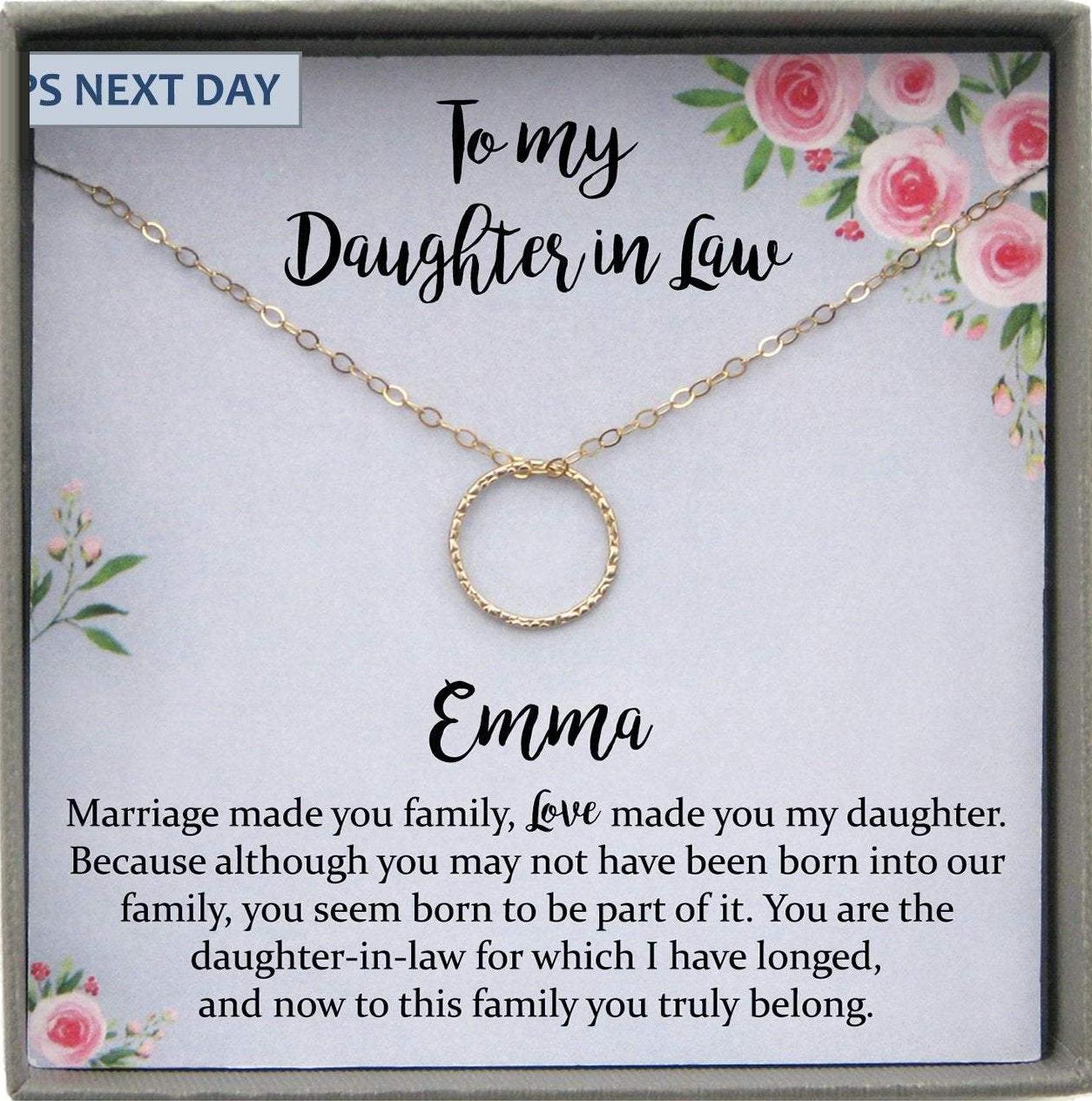 Gift to Daughter in Law Wedding Gift, Daughter in Law Wedding Gift for Bride from Mother of Groom to Bride