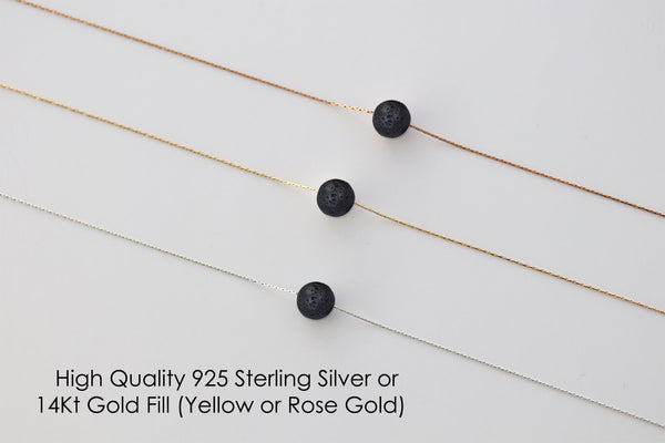 Oil Diffuser Necklace Lava Diffuser Jewelry Aromatherapy Necklace Lava stone Lava Stone Diffuser Necklace for women popular necklaces