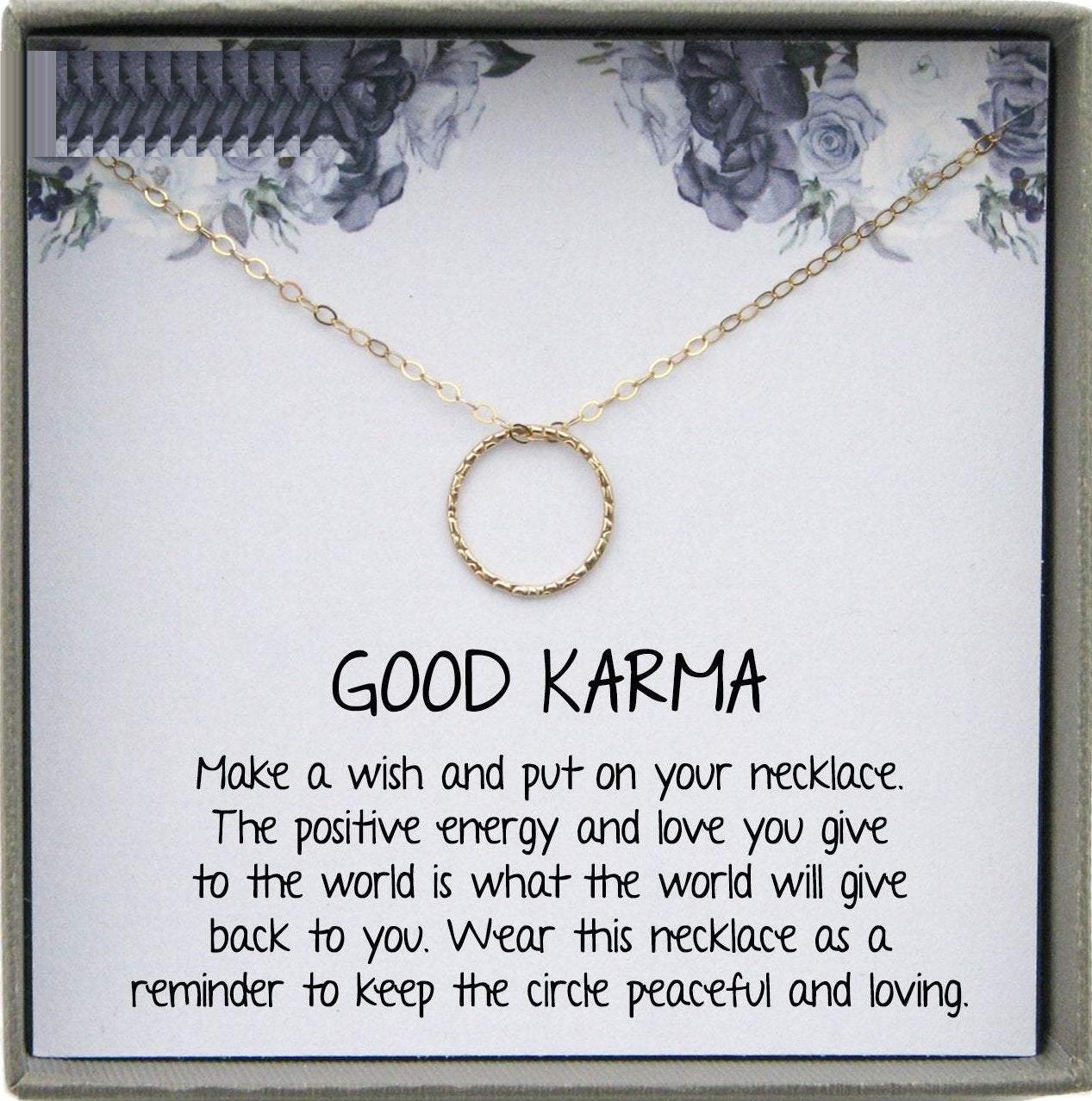 Karma Necklace Silver Eternity Necklace Silver Circle Necklace, Dainty Gold filled necklace, Dainty Necklaces for women