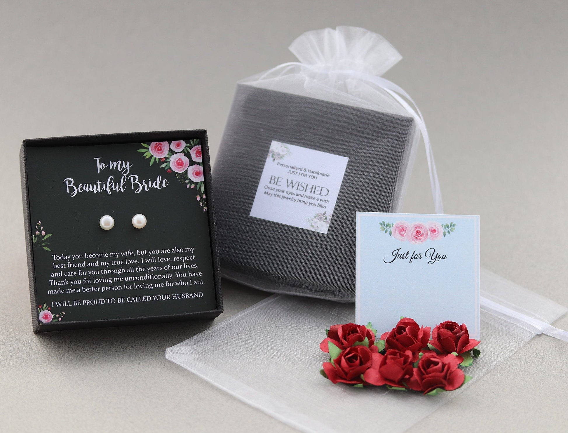 Bridesmaid Proposal Gift, Will You Be My Bridesmaid Gift, Bridesmaid Proposal Box, Pearl Earrings