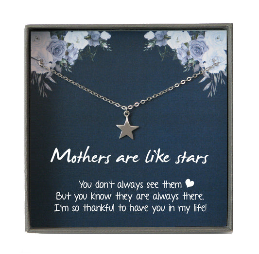 Dainty Star Necklace Gold Star Charm Necklace