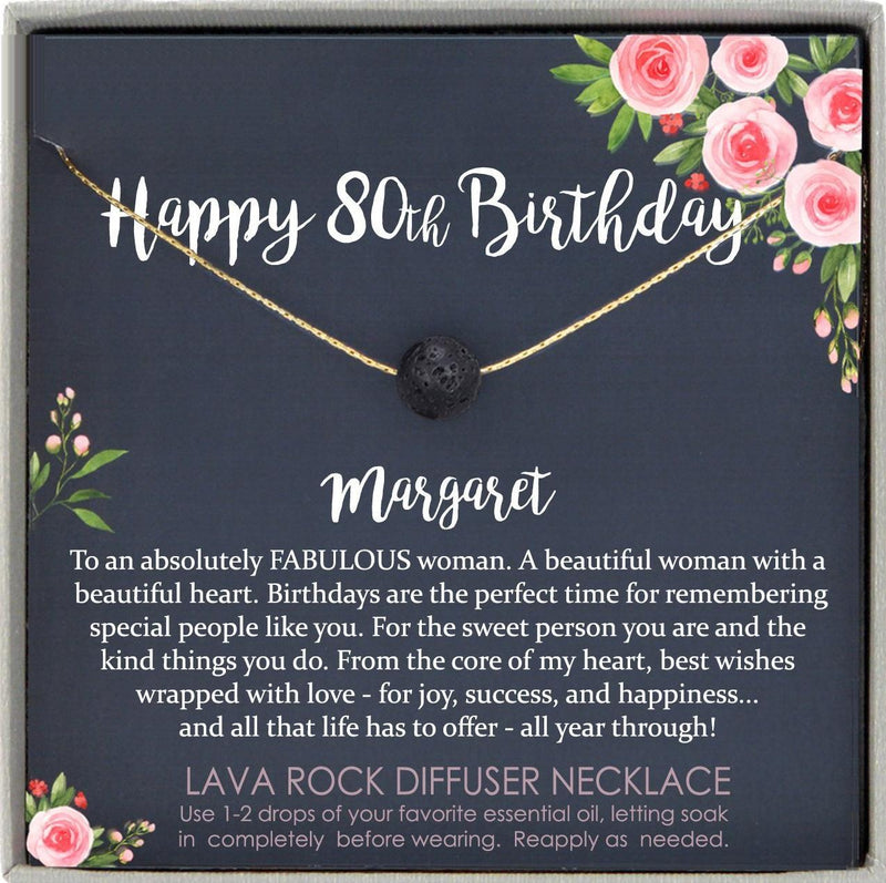 80th Birthday Gift For Women. 80th Birthday Necklace. Mom 80th Birthda –  Custom Cre8tive Designs