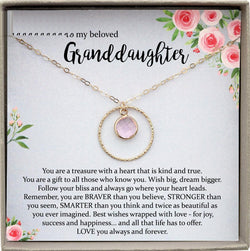Granddaughter Gift from Grandma, Granddaughter Necklace, Granddaughter Birthday gift, Granddaughter Wedding Gift