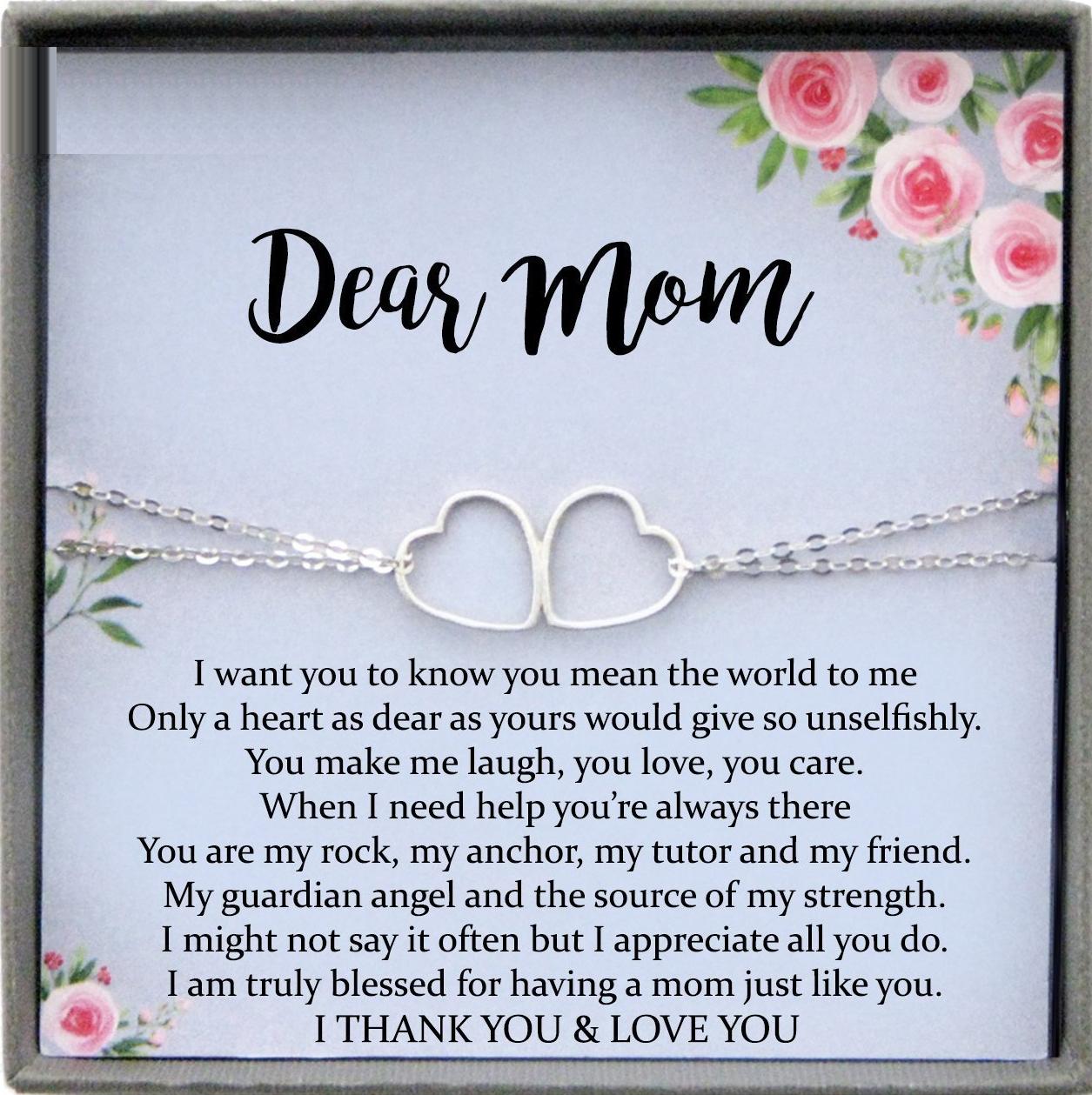 Mom Gifts from Daughter Gifts for Mom from Daughter Mother Daughter Bracelet, Mother Gift from Daughter, Mom Birthday Gift for Mother