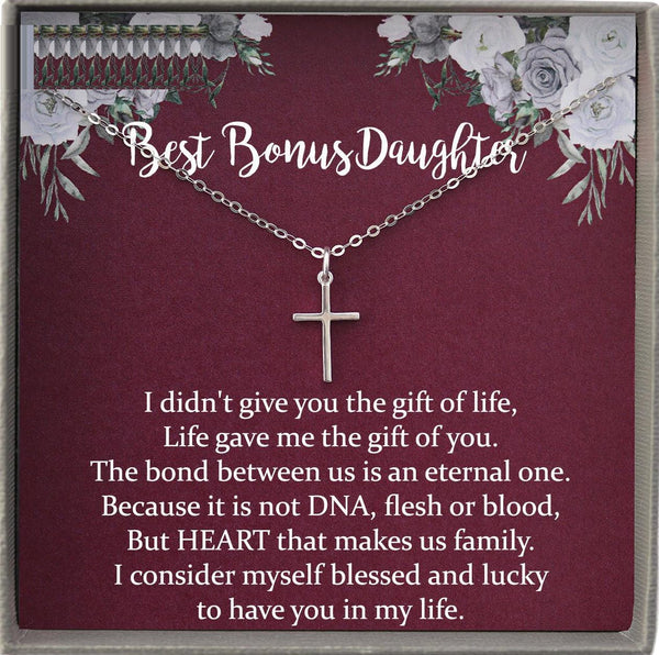 Bonus Daughter Gift, Step Daughter Gift, Stepdaughter Necklace, Adopted Daughter Gift, Step Daughter Birthday, Daughter in Law Gift