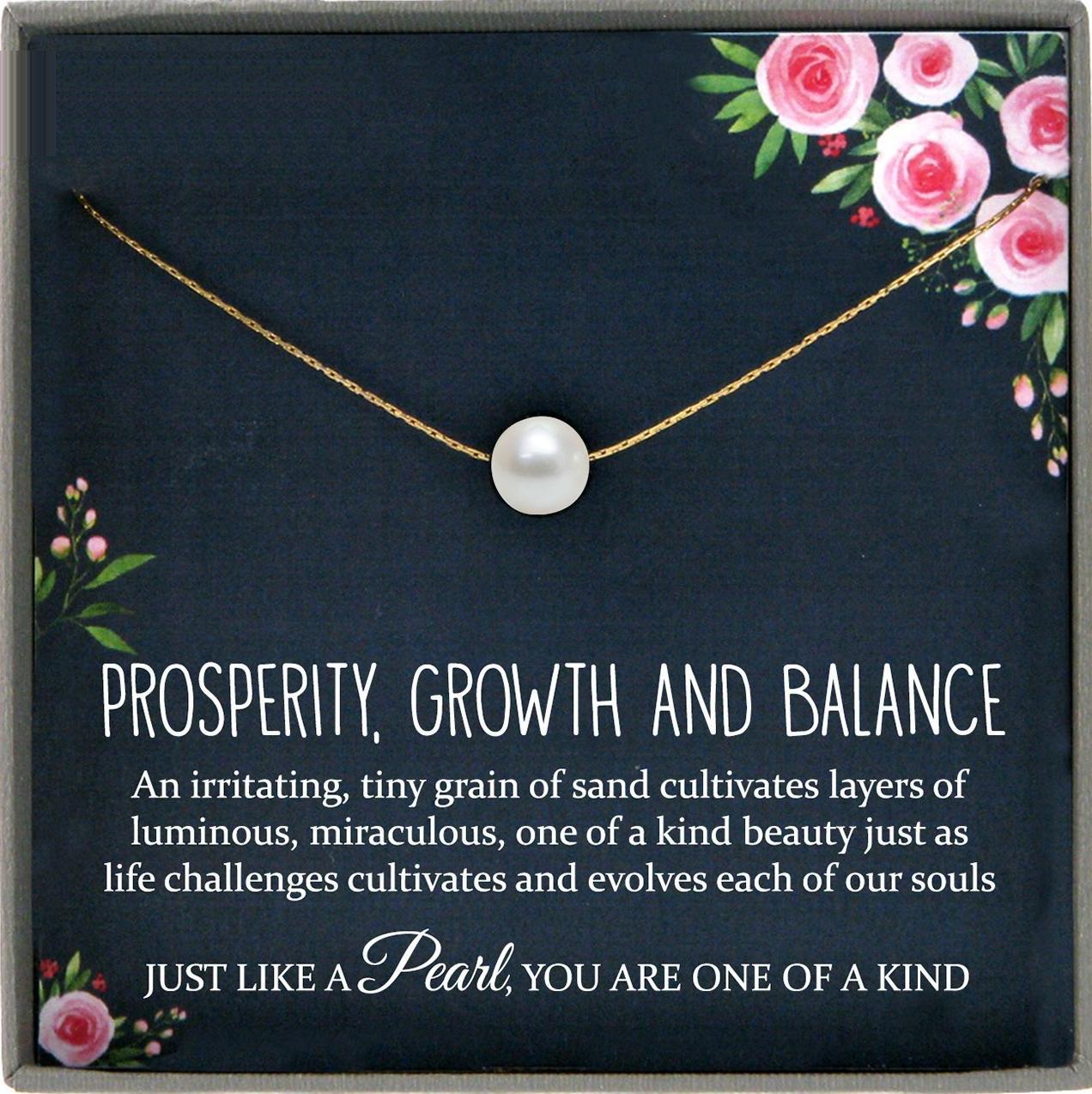 Necklaces for Women Pearl Necklace Birthday Gifts for her, inspirational gift, Single Pearl Necklace for women