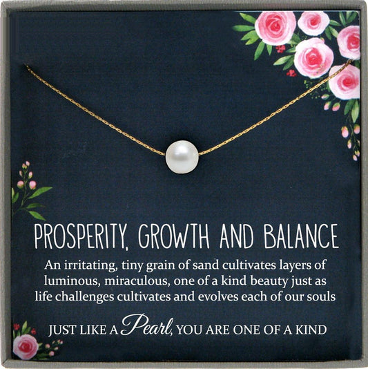 Necklaces for Women Pearl Necklace Birthday Gifts for her, inspirational gift, Single Pearl Necklace for women