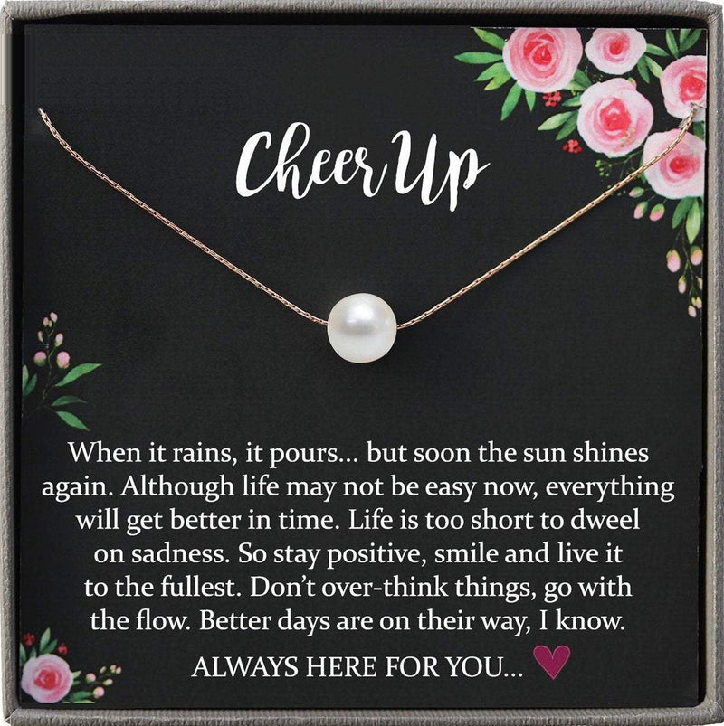 Cheer up gift Necklace For Her, Thinking of you Gift, Encouragement gift, Break up gift, Divorce gift thinking of you gift support necklaces