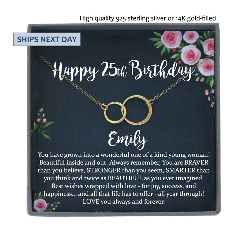25th birthday gift for her, Gift for 25 year old gift idea